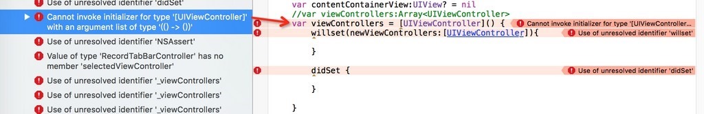 ［已解决］Swift代码出错：Cannot invoke initializer for type [UIViewController] with an argument list of type (() -> ())