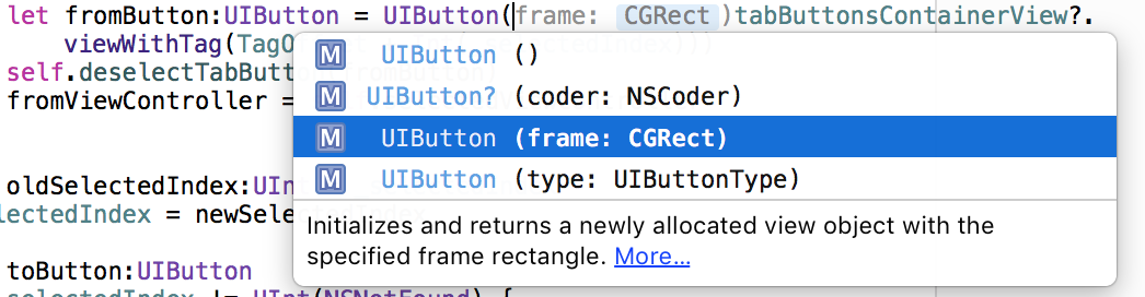 several init for UIButton