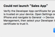 ［已解决］Xcode无法调试iPhone中的app：Could not launch Verify the Developer App certificate for your account is trusted on your device