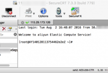 ［记录］Mac中使用SecureCRT连接阿里云服务器