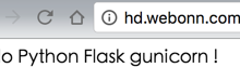 ［记录］尝试将Nginx请求转到gunicorn运行的Flask
