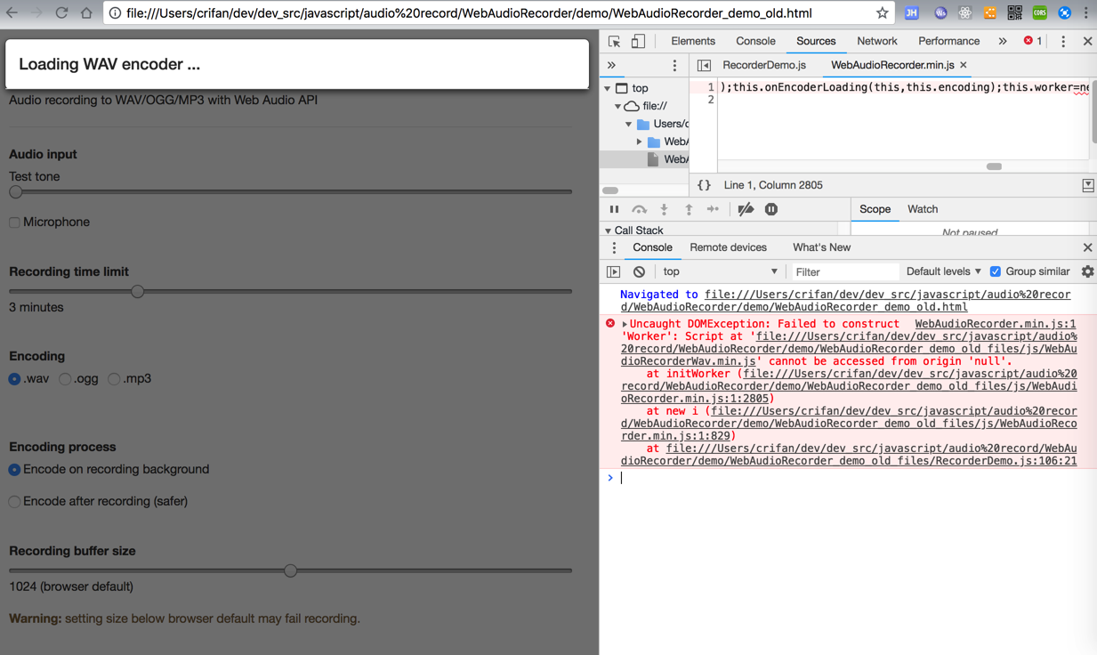 【未解决】用AudioRecorder.js去实现录音并保存为wav格式 在路上