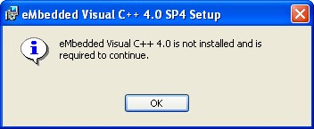 【部分解决】eMbedded Visual C++ 4.0 is not installed and is requeired to continue - carifan - work and job